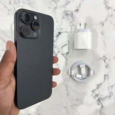Apple iPhone 15 Pro Max 256GB - Black - Fair Condition (Unlocked)
