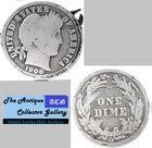 Antique 1908 D⌛US Denver Mint Silver Barber Dime🪙