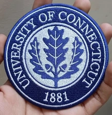 University Of Connecticut Logo Iron On Patch - Sew Patch - Embroidered Patch