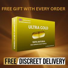 12 x 400mg Ultra Gold Capsules ,High-Quality Natural Food supplement ,UK Made
