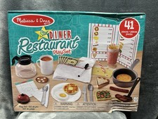 Melissa  Doug Star Diner Restaurant Play Set 41 pcs Pretend Play Food New