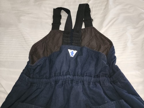 Workrite Nomex III A Aramid Workwear Men's Insulated Bib Overalls Navy Blue Size - Picture 12 of 16