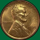 1939-D Lincoln Wheat Cent Brilliant Uncirculated BU Coin #37721
