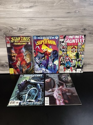 DC Marvel Comic Book Lot 5 Issues Infinity Gauntlet Fables Birds of Prey