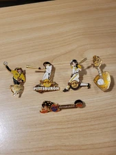 Lot of Five Hard Rock Cafe Pittsburgh Baseball Themed Pins
