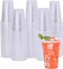 3/9 oz Plastic Cups, 500 Pack - Clear Disposable Drinking Water Cups for Cold B
