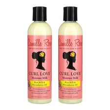 Camille Rose Curl Love Moisture Milk Leave-In Conditioner Curly Hair 8oz 2Pack
