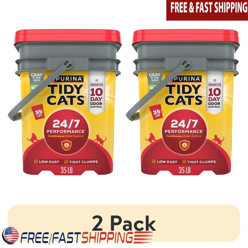 Purina 247 Clumping Cat Litter Low Dust Deodorizing Odor Control Multi-Cats New