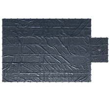 Lightweight 15oz Black Lumber Tarp 24x27 FT w/ D-Rings & 8' Drop Flatbed