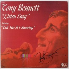Tony Bennett JSA Signed Autograph Album Record Vinyl Listen Easy