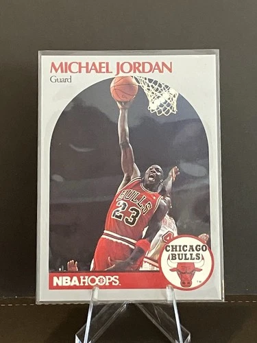 1990-91 NBA Hoops Michael Jordan #65 Chicago Bulls Basketball Card