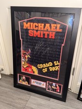 Michael Smith Match Worn Grand Slam Signed Shirt Framed COA