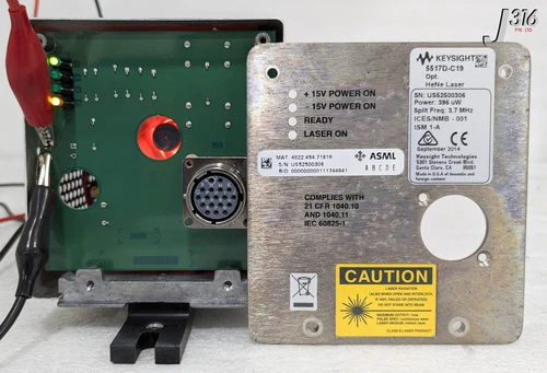 35316 KEYSIGHT LASER HEAD, POWER: 396uW, 3.7MHZ, ASML 4022.454.71616 5517D-C19