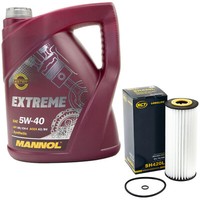 MotoröL Set 5W-40 5 Liter + ÖLfilter SH 420 L FüR Audi A3 A4 Seat Skoda VW 1.9