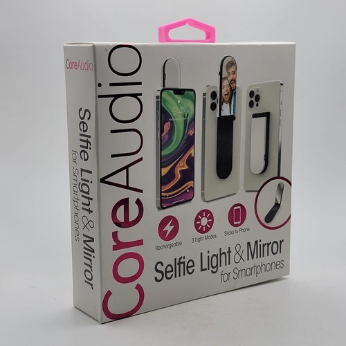 CoreAudio Selfie Rechargeable Lumière et Miroir pour Smartphones 3 Modes Rose - Photo 2 sur 3
