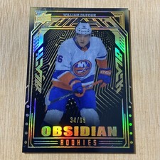 2023-24 SPx UD Black Obsidian Rookies 34/99 William Dufour NYIslanders #OR-20