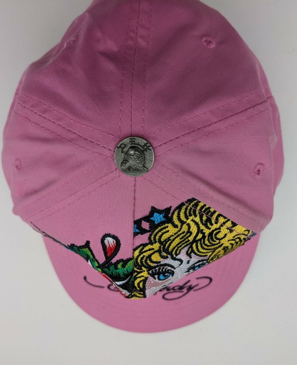 Ed Hardy Vintage Tattoo cap hat baseball Pink Embroidered womens