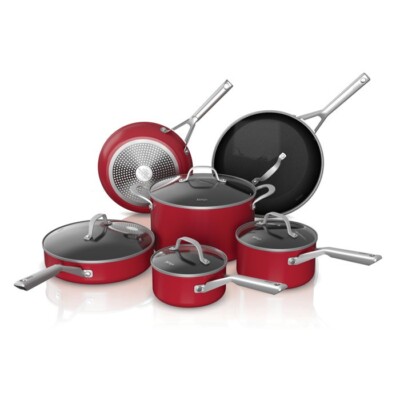 Ninja Foodi NeverStick Cookware Set 11 Pieces - Red (C19800RD