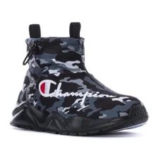 NIB  Men's Champion Rally Drizzle Camo Black CP101435M sneakers