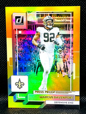 2022 Donruss Premium  MARCUS DAVENPORT #250 Gold Press Proof Holo Prizm - SAINTS