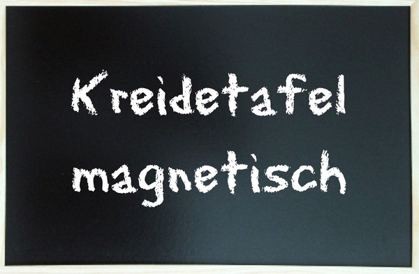 Kreidetafel Schultafel + 12 X Kreide Magnetisch 80 X 120 Cm Magnettafel Holzrah-image