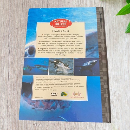 Natural Killers: Predators Close-Up Swamp Tigers Shark Quest DVD(reg 2) & Book - Picture 5 of 7