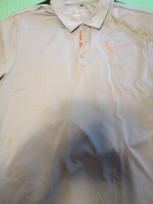 NIKE GOLF POLOSHIRT | DRI FIT | GRAU |KURZARM | SIZE XL