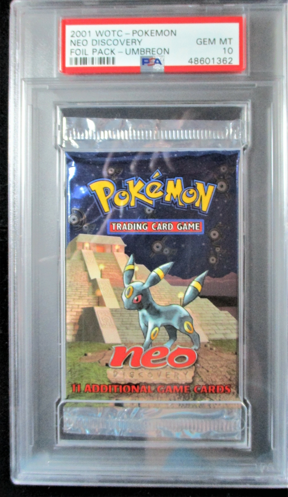 Neo Discovery Foil Pack PSA 10 Umbreon (1362) Graded Booster Pack