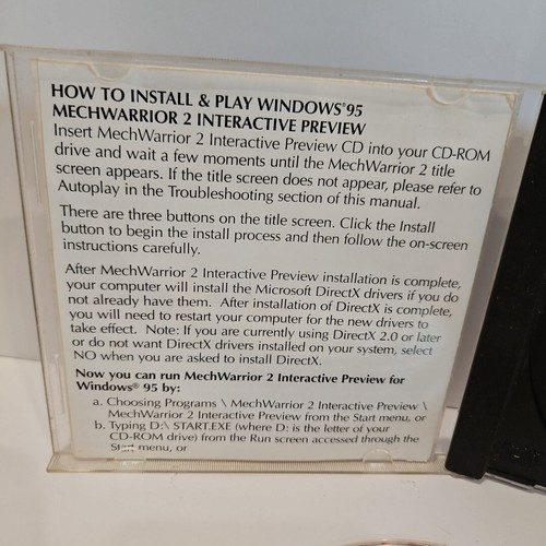MechWarrior 2 Limited Edition Interactive Preview PC Game - Picture 3 of 3
