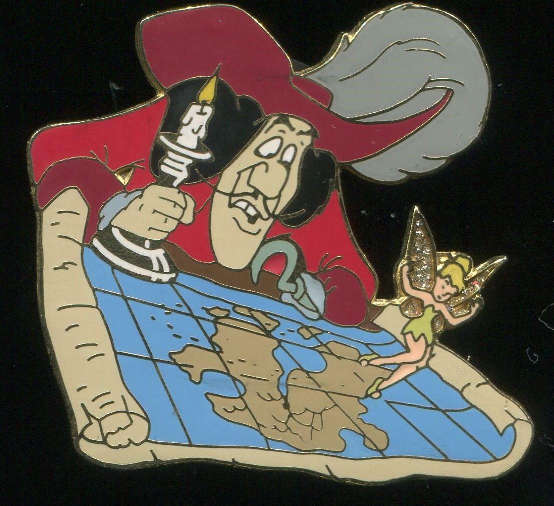 DLR Memorable Moments Tinker Bell & Captain Hook Disney Pin 2179