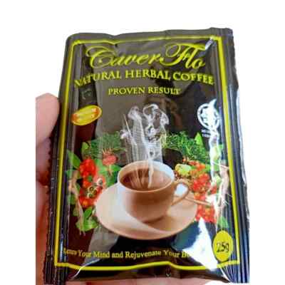 コーヒー Caver Flo Natural Herbal Coffee 25g 2 Boxes Organic Herbal Coffee 10 Sachets x 25g Natural Stamina