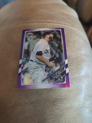 2021 Topps Chrome Update Baseball Purple Lance Lynn Chicago White Sox #USC57 B70