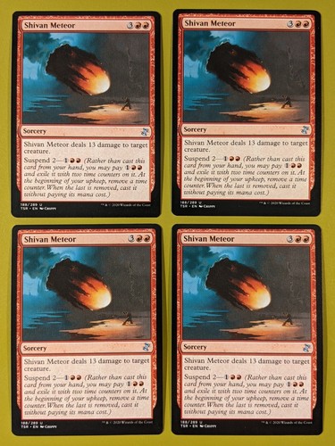 Shivan Meteor x4 Time Spiral Remastered 4x Playset Magic the Gathering MTG - Picture 1 of 1