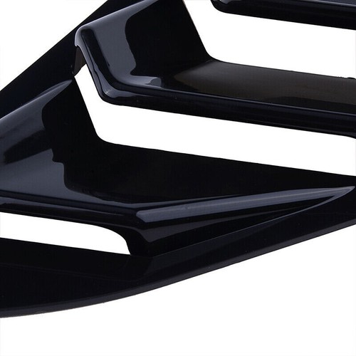 Cubierta de persiana de cuarto se adapta a Honda Civic 2016-21 ventilación lateral negro brillante - Imagen 10 de 10