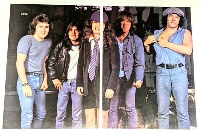AC/DC / MALCOLM YOUNG / 1980'S MAGAZINE CENTERFOLD PINUP POSTER | eBay