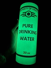 Glow In The Dark Fallout Halloween Pure Drinking Water Tumbler 20oz Spooky