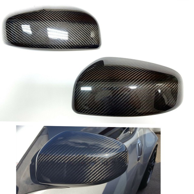 CAR CARBON FIBER SIDE VIEW MIRROR COVERS CAP OVERLAY FOR 200919 NISSAN