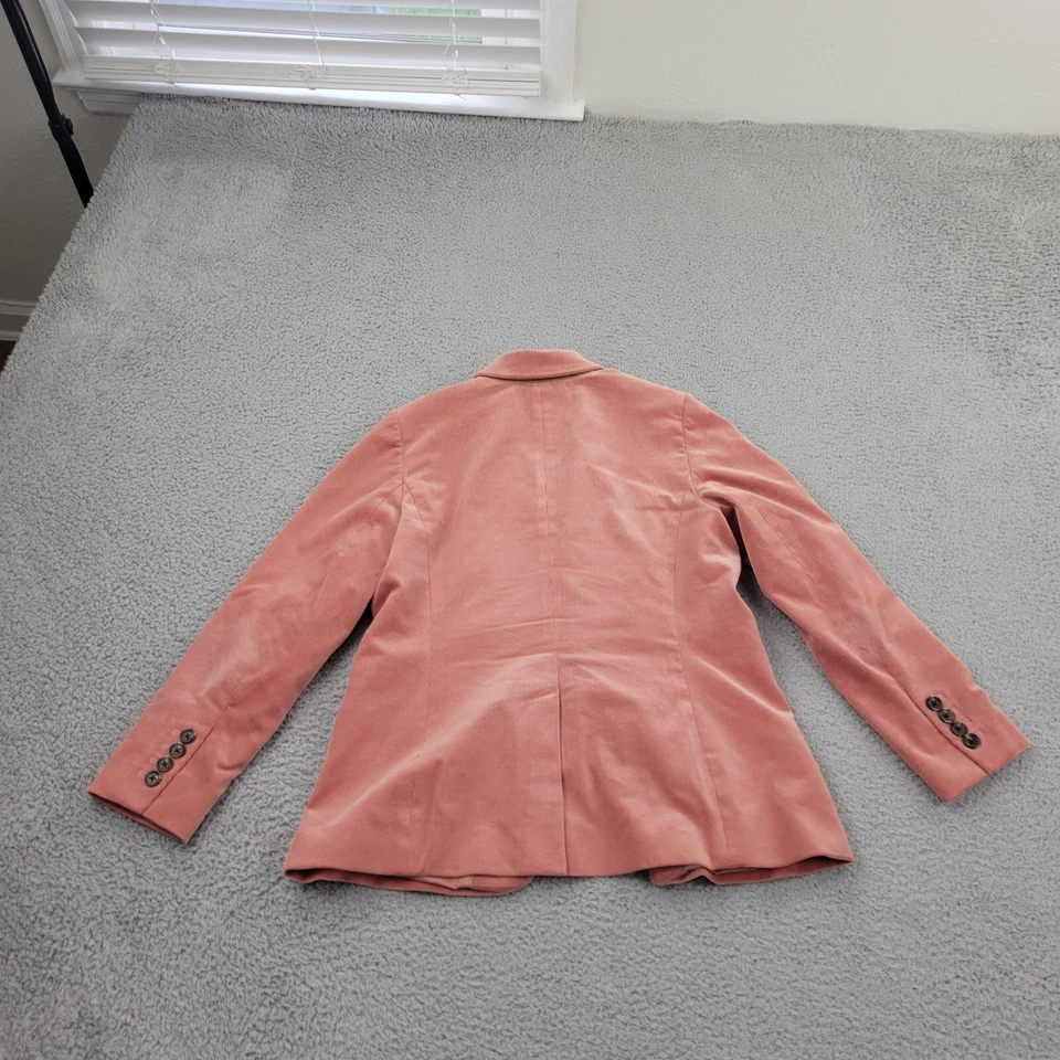Talbots Blazer Womens 10 Salmon Corduroy Button Long Sleeve - Image 2 of 4