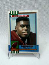 1990 Topps Football Card #316 Richmond Webb RC