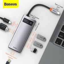 Baseus USB C Hub 8in1 PD RJ45 Ethernet 4K HDMI SD microSD MacBook iMac Adapter