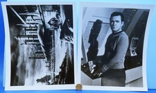 STAR TREK PHOTO STILL PAIR vtg Engineer SCOTTY Away-Team on PLANET Free Shipping