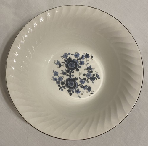 Vintage Royal Blue Ironstone Enoch Wedgwood (Tunstall Ltd, England) Cereal Bowl - Picture 12 of 15