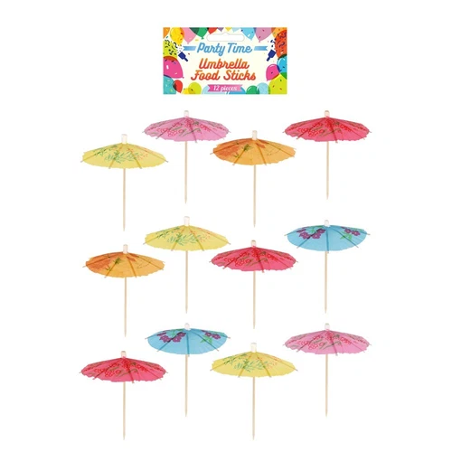 Mixed Cocktail Umbrella Paper Food Sticks Pick Decoration Summer Hawaiian Party