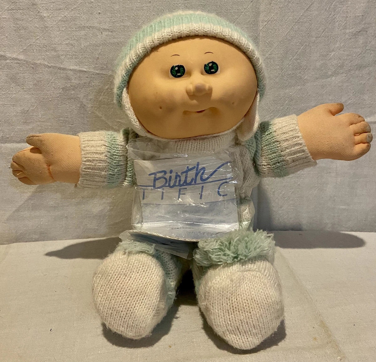 Vintage Cabbage Patch Kids Boy Doll Roscoe Daniel Birth Certificate Signed
