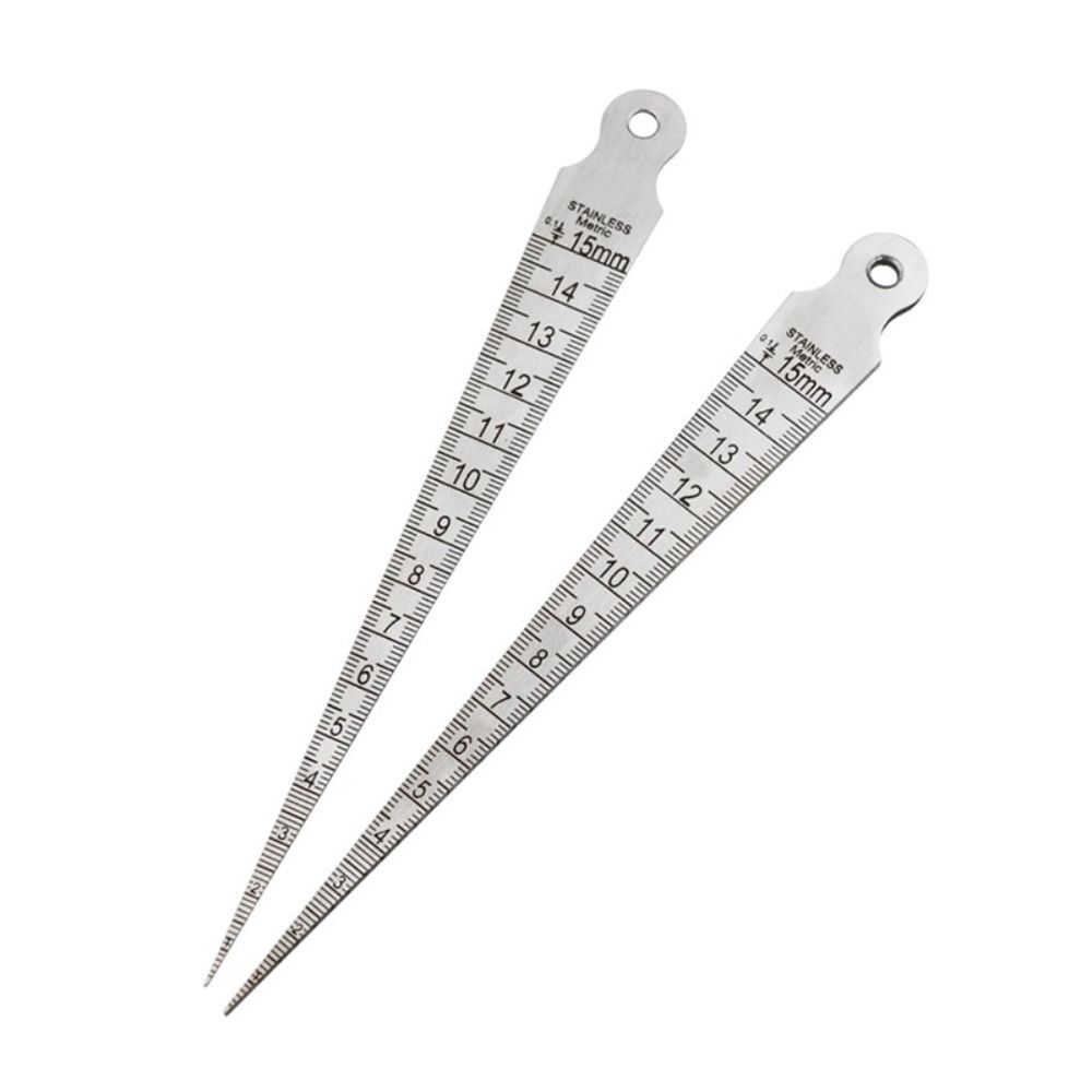 0-15mm Gap Gauge Stainless Steel Hole Taper Ruler Welding Taper Ruler ...