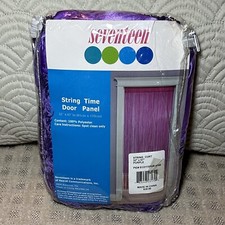 NIP Seventeen Brand Y2K Purple String Curtain Door Panel 32 X 67 NEW Rare