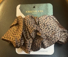 Kristin Ess Oversized Scrunchie -Cheetah