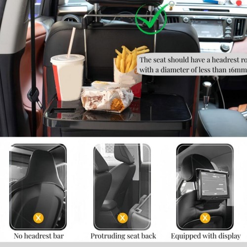 Portable Car Steering Wheel Seat Tray Back Seat Laptop Desk Stand✨/ Tray V D3P7 - Afbeelding 12 van 19
