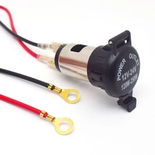 120W 12V Car Adapter Tractor Boat Cigarette Lighter Power Socket Outlet Plug Lot