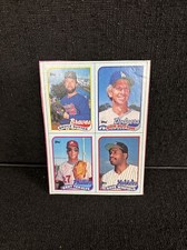 1989 Topps Baseball Box Bottom Cards Uncut Sheet Sutter Winfield Sutton Tekulve